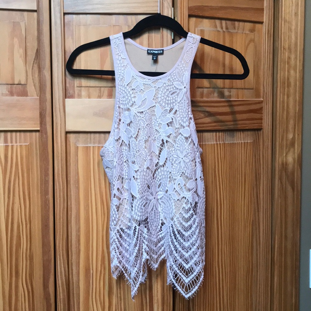 Lace tank top